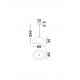 Sandy White Polyurethane & Resin LED E27 1x12Watt 100-240Volt IP20 Bulb Excluded L:60 W:48 H:250 cm 