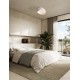 Sandy White Polyurethane & Resin LED E27 1x12Watt 100-240Volt IP20 Bulb Excluded L:50 W:40 H:25.5 cm 