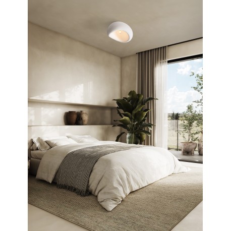 Sandy White Polyurethane & Resin LED E27 1x12Watt 100-240Volt IP20 Bulb Excluded L:50 W:40 H:25.5 cm 