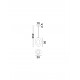 Sandy White Polyurethane & Resin LED E27 1x12Watt 100-240Volt IP20 Bulb Excluded L:20 W:30 H:250 cm 