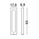 Black Aluminium & Acrylic LED 13.5 Watt 890Lm 3000K 220-240 Volt Beam Angle 296º IP54 L: 17.8 W: 6.9 H: 65 cm 
