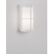 White Aluminium & Acrylic LED E27 1x12 Watt 220-240 Volt IP54 Bulb Excluded D: 12 W: 15 H: 23 cm 