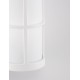 White Aluminium & Acrylic LED E27 1x12 Watt 220-240 Volt IP54 Bulb Excluded D: 12 W: 15 H: 23 cm 