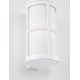 White Aluminium & Acrylic LED E27 1x12 Watt 220-240 Volt IP54 Bulb Excluded D: 12 W: 15 H: 23 cm 