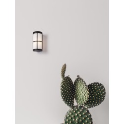 Black Aluminium & Acrylic LED E27 1x12 Watt 220-240 Volt IP54 Bulb Excluded D: 12 W: 15 H: 23 cm 