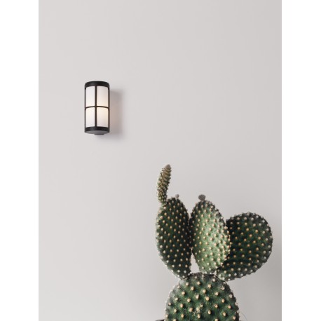 Black Aluminium & Acrylic LED E27 1x12 Watt 220-240 Volt IP54 Bulb Excluded D: 12 W: 15 H: 23 cm 