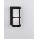Black Aluminium & Acrylic LED E27 1x12 Watt 220-240 Volt IP54 Bulb Excluded D: 12 W: 15 H: 23 cm 