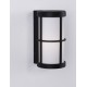 Black Aluminium & Acrylic LED E27 1x12 Watt 220-240 Volt IP54 Bulb Excluded D: 12 W: 15 H: 23 cm 