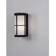 Black Aluminium & Acrylic LED E27 1x12 Watt 220-240 Volt IP54 Bulb Excluded D: 12 W: 15 H: 23 cm 