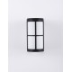 Black Aluminium & Acrylic LED E27 1x12 Watt 220-240 Volt IP54 Bulb Excluded D: 12 W: 15 H: 23 cm 