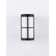 Black Aluminium & Acrylic LED E27 1x12 Watt 220-240 Volt IP54 Bulb Excluded D: 12 W: 15 H: 23 cm 