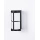 Black Aluminium & Acrylic LED E27 1x12 Watt 220-240 Volt IP54 Bulb Excluded D: 12 W: 15 H: 23 cm 