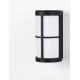 Black Aluminium & Acrylic LED E27 1x12 Watt 220-240 Volt IP54 Bulb Excluded D: 12 W: 15 H: 23 cm 