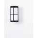 Black Aluminium & Acrylic LED E27 1x12 Watt 220-240 Volt IP54 Bulb Excluded D: 12 W: 15 H: 23 cm 