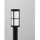 Black Aluminium & Acrylic LED E27 1x12 Watt 220-240 Volt IP54 Bulb Excluded D: 12 W: 12 H: 65 cm 