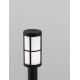 Black Aluminium & Acrylic LED E27 1x12 Watt 220-240 Volt IP54 Bulb Excluded D: 12 W: 12 H: 65 cm 
