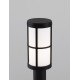 Black Aluminium & Acrylic LED E27 1x12 Watt 220-240 Volt IP54 Bulb Excluded D: 12 W: 12 H: 65 cm 