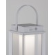 White Aluminium & Clear Glass LED 2 Watt 200Lm 3000K 3,7 Volt Beam Angle 360º IP54 Solar / USB Wire / Switch On/Off L: 16 W: 16 