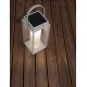 White Aluminium & Clear Glass LED 2 Watt 200Lm 3000K 3,7 Volt Beam Angle 360º IP54 Solar / USB Wire / Switch On/Off L: 16 W: 16 