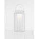 White Aluminium & Clear Glass LED 2 Watt 200Lm 3000K 3,7 Volt Beam Angle 360º IP54 Solar / USB Wire / Switch On/Off L: 16 W: 16 