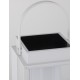 White Aluminium & Clear Glass LED 2 Watt 200Lm 3000K 3,7 Volt Beam Angle 360º IP54 Solar / USB Wire / Switch On/Off L: 16 W: 16 