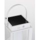 White Aluminium & Clear Glass LED 2 Watt 200Lm 3000K 3,7 Volt Beam Angle 360º IP54 Solar / USB Wire / Switch On/Off L: 16 W: 16 