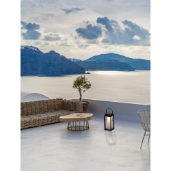 Black Aluminium & Clear Glass LED 2 Watt 200Lm 3000K 3,7 Volt Beam Angle 360º IP54 Solar / USB Wire / Switch On/Off L: 16 W: 16 