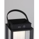 Black Aluminium & Clear Glass LED 2 Watt 200Lm 3000K 3,7 Volt Beam Angle 360º IP54 Solar / USB Wire / Switch On/Off L: 16 W: 16 