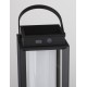 Black Aluminium & Clear Glass LED 2 Watt 200Lm 3000K 3,7 Volt Beam Angle 360º IP54 Solar / USB Wire / Switch On/Off L: 16 W: 16 