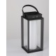Black Aluminium & Clear Glass LED 2 Watt 200Lm 3000K 3,7 Volt Beam Angle 360º IP54 Solar / USB Wire / Switch On/Off L: 16 W: 16 