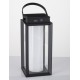 Black Aluminium & Clear Glass LED 2 Watt 200Lm 3000K 3,7 Volt Beam Angle 360º IP54 Solar / USB Wire / Switch On/Off L: 16 W: 16 