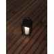 Black Aluminium & Clear Glass LED 2 Watt 200Lm 3000K 3,7 Volt Beam Angle 360º IP54 Solar / USB Wire / Switch On/Off L: 16 W: 16 