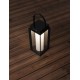 Black Aluminium & Clear Glass LED 2 Watt 200Lm 3000K 3,7 Volt Beam Angle 360º IP54 Solar / USB Wire / Switch On/Off L: 16 W: 16 