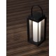 Black Aluminium & Clear Glass LED 2 Watt 200Lm 3000K 3,7 Volt Beam Angle 360º IP54 Solar / USB Wire / Switch On/Off L: 16 W: 16 