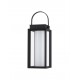 Black Aluminium & Clear Glass LED 2 Watt 200Lm 3000K 3,7 Volt Beam Angle 360º IP54 Solar / USB Wire / Switch On/Off L: 16 W: 16 