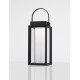 Black Aluminium & Clear Glass LED 2 Watt 200Lm 3000K 3,7 Volt Beam Angle 360º IP54 Solar / USB Wire / Switch On/Off L: 16 W: 16 