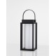 Black Aluminium & Clear Glass LED 2 Watt 200Lm 3000K 3,7 Volt Beam Angle 360º IP54 Solar / USB Wire / Switch On/Off L: 16 W: 16 