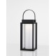 Black Aluminium & Clear Glass LED 2 Watt 200Lm 3000K 3,7 Volt Beam Angle 360º IP54 Solar / USB Wire / Switch On/Off L: 16 W: 16 