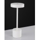 White Aluminium & Acrylic LED 2 Watt 230Lm 3000K 220-240 Volt Beam Angle 163º IP54 Switch On/Off / USB Wire D: 11.8 H: 30 cm 