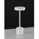 White Aluminium & Acrylic LED 2 Watt 230Lm 3000K 220-240 Volt Beam Angle 163º IP54 Switch On/Off / USB Wire D: 11.8 H: 30 cm 