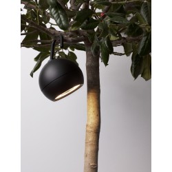 Black Aluminium & Acrylic LED 2 Watt 3,7 Volt 180 Lm 3000K IP54 D: 10.2 W: 10.2 H: 15 cm 