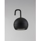 Black Aluminium & Acrylic LED 2 Watt 3,7 Volt 180 Lm 3000K IP54 D: 10.2 W: 10.2 H: 15 cm 