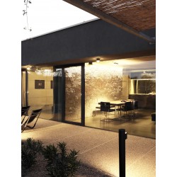 Black Aluminium & Acrylic LED 7.6 Watt 460Lm 3000K 200-240 Volt Beam Angle 78º IP54 D: 7.5 W: 11.7 H: 65 cm 