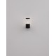 Black Aluminium & Acrylic LED E27 1x12 Watt 220-240 Volt IP54 Bulb Excluded D: 9 W: 14.1 H: 21 cm 