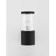 Black Aluminium & Acrylic LED E27 1x12 Watt 220-240 Volt IP54 Bulb Excluded D: 9 W: 14.1 H: 21 cm 