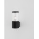 Black Aluminium & Acrylic LED E27 1x12 Watt 220-240 Volt IP54 Bulb Excluded D: 9 W: 14.1 H: 21 cm 