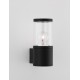 Black Aluminium & Acrylic LED E27 1x12 Watt 220-240 Volt IP54 Bulb Excluded D: 9 W: 14.1 H: 21 cm 