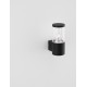 Black Aluminium & Acrylic LED E27 1x12 Watt 220-240 Volt IP54 Bulb Excluded D: 9 W: 14.1 H: 21 cm 