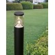 Black Aluminium & Acrylic LED E27 1x12 Watt 220-240 Volt IP54 Bulb Excluded D: 9 H: 50 cm 