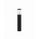 Black Aluminium & Acrylic LED E27 1x12 Watt 220-240 Volt IP54 Bulb Excluded D: 9 H: 50 cm 